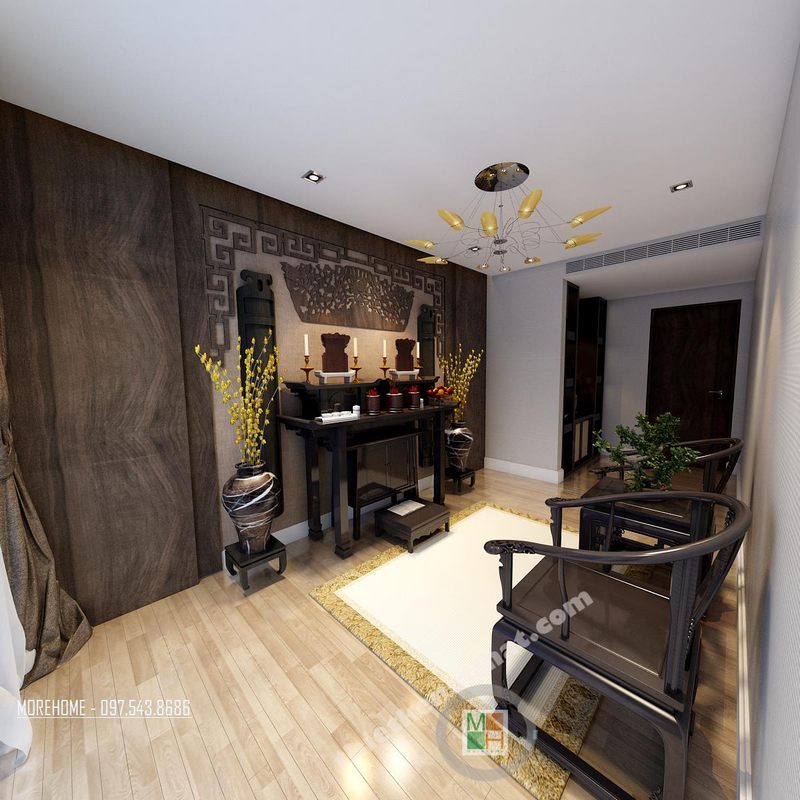 Bàn thờ gia tiên chung cư và nhà phố - Mẫu 08